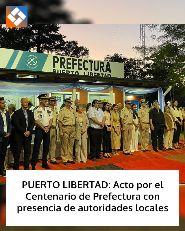 PUERTO LIBERTAD: Acto por el Centenario de Prefectura con presencia de autoridades locales