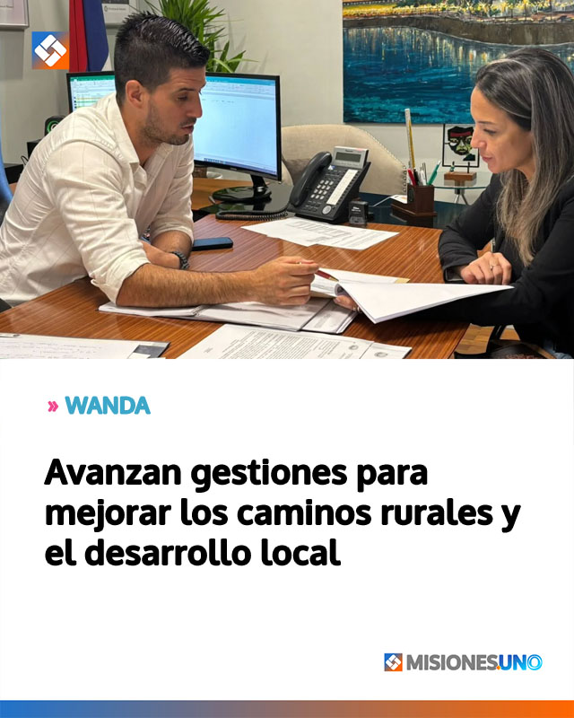WANDA: Avanzan gestiones para mejorar los caminos rurales y el desarrollo local