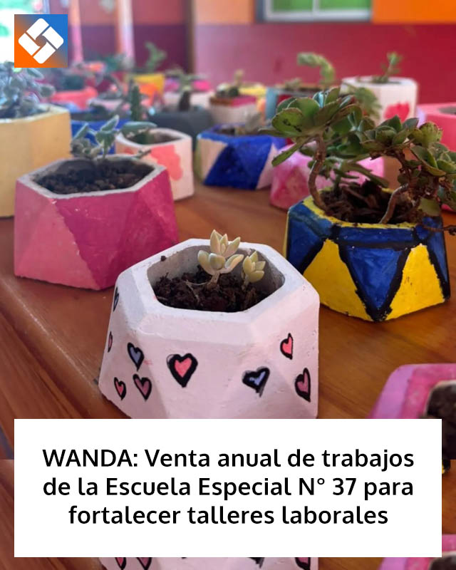 WANDA: Venta anual de trabajos de la Escuela Especial N° 37 para fortalecer talleres laborales