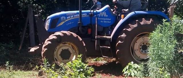 LIBERTAD: El municipio asistió a 104 familias productoras con trabajos de preparación de suelo