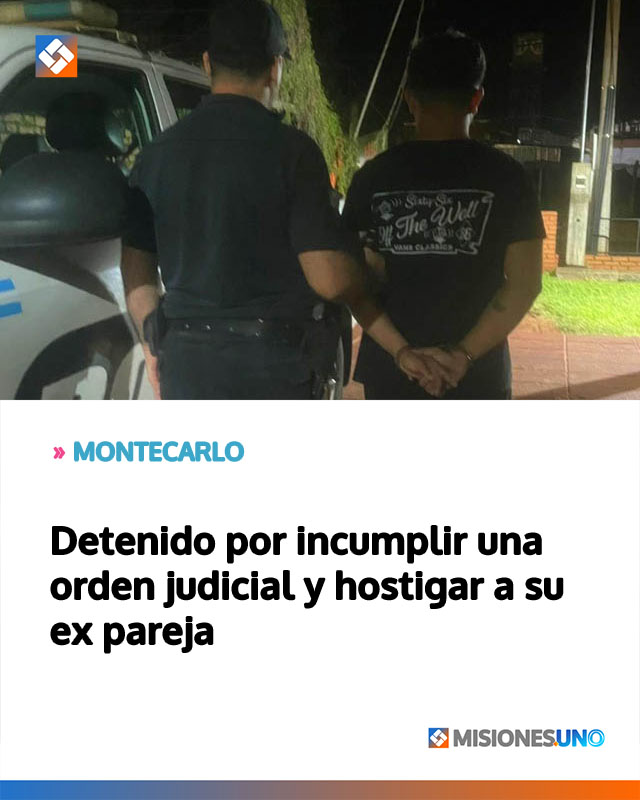 Detenido por incumplir una orden judicial y hostigar a su ex pareja