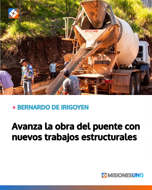 Avanza la obra del puente con nuevos trabajos estructurales