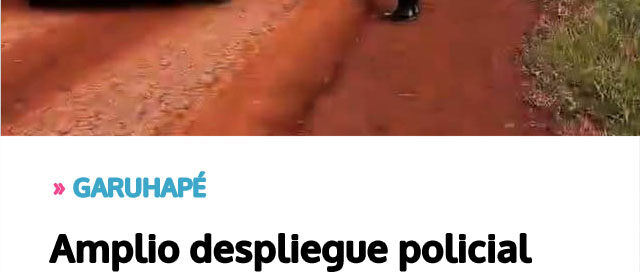 Amplio despliegue policial reforzó la prevención en la zona rural