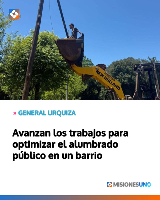 Avanzan los trabajos para optimizar el alumbrado público en un barrio