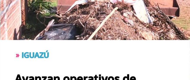 Avanzan operativos de limpieza y erradicación de minibasurales