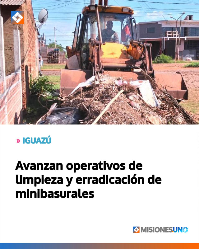 Avanzan operativos de limpieza y erradicación de minibasurales