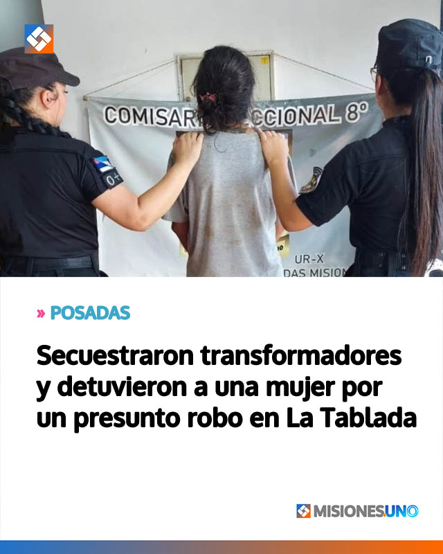 Secuestraron transformadores y detuvieron a una mujer por un presunto robo en La Tablada