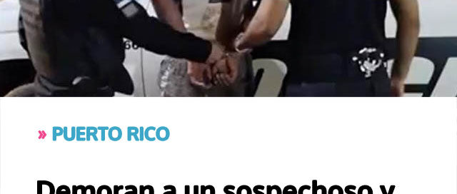 Demoran a un sospechoso y esclarecen un hurto tras un operativo policial