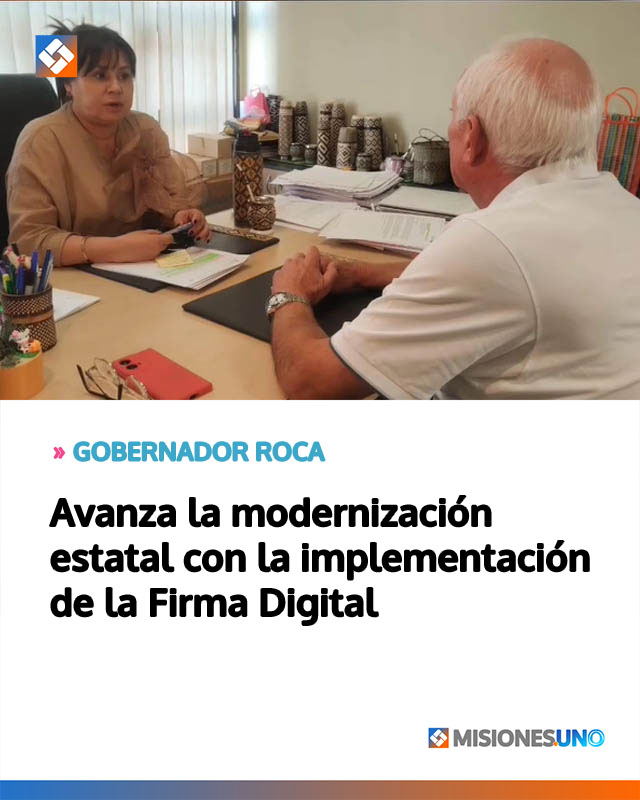 Avanza la modernización estatal con la implementación de la Firma Digital
