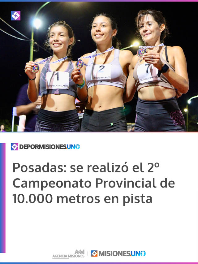 Posadas: se realizó el 2º Campeonato Provincial de 10.000 metros en pista