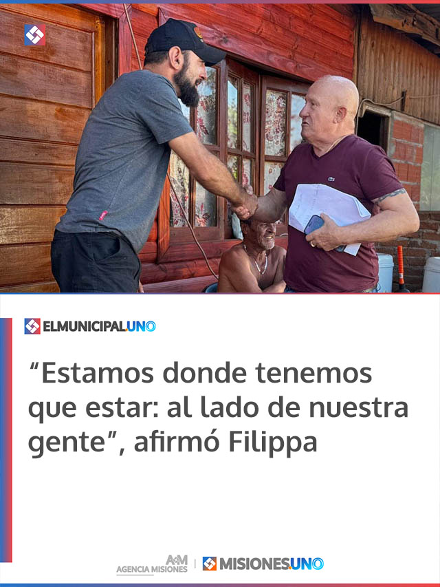 “Estamos donde tenemos que estar: al lado de nuestra gente”, afirmó Filippa