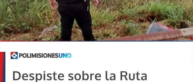 Despiste sobre la Ruta Nacional 12 dejó un conductor lesionado en Puerto Libertad