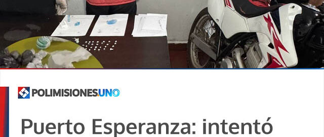 Puerto Esperanza: intentó evadir un control, llevaba droga valuada en más de 8 millones y terminó detenido