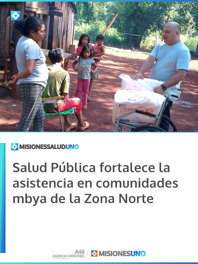 Salud Pública fortalece la asistencia en comunidades mbya de la Zona Norte