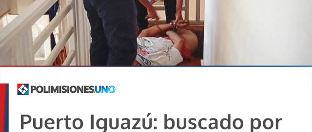 Puerto Iguazú: buscado por robos fue detenido tras ser hallado dormido dentro de un instituto
