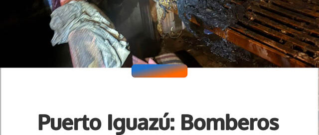 Puerto Iguazú: Bomberos controlaron un principio de incendio en una vivienda del barrio Santa Rosa