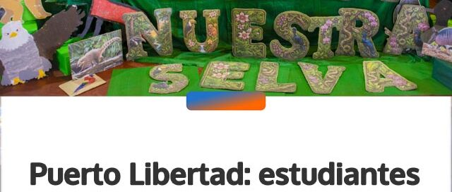 Puerto Libertad: estudiantes de séptimo grado realizaron la Promesa al Medio Ambiente